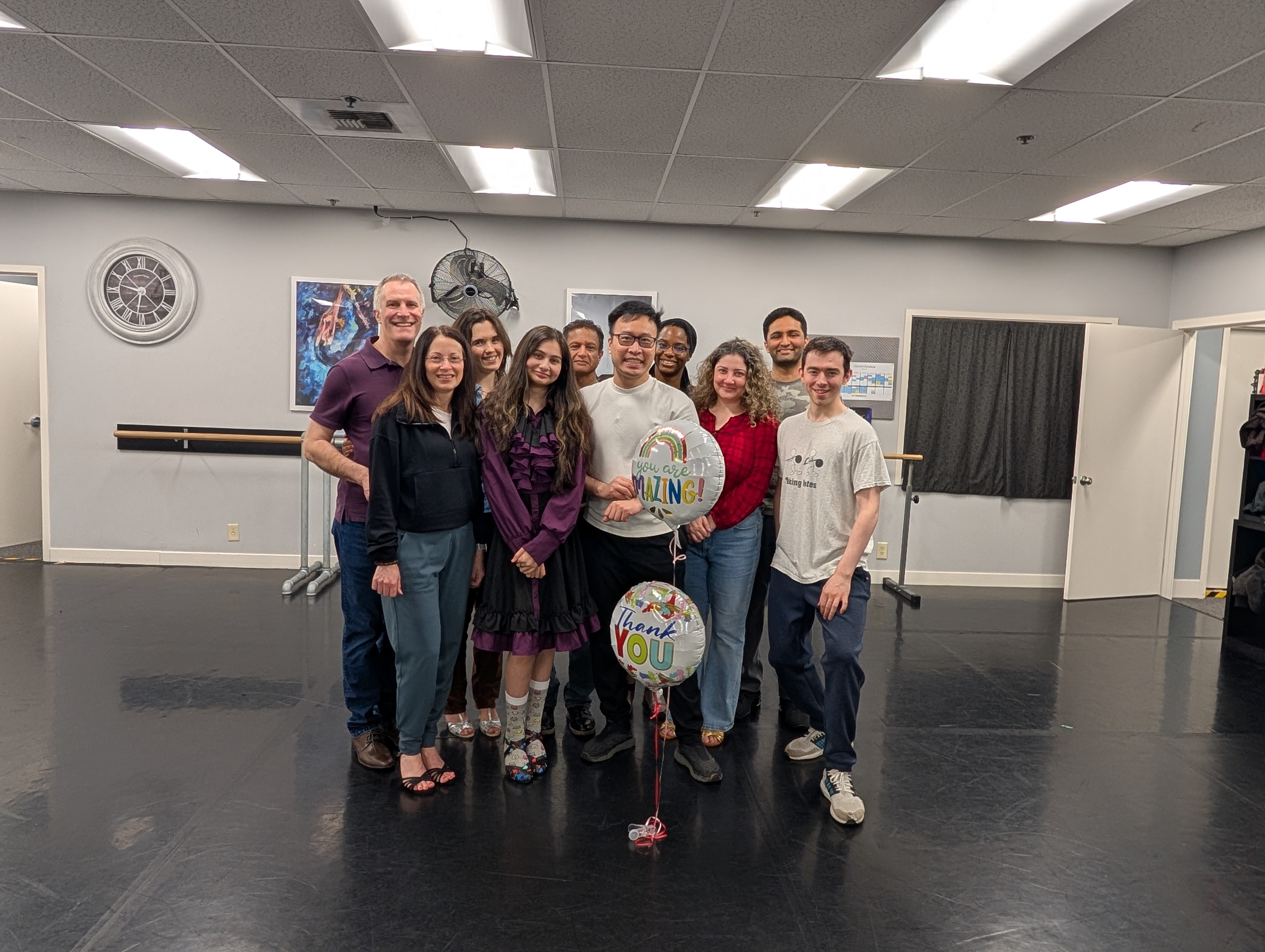 Dance class student moment